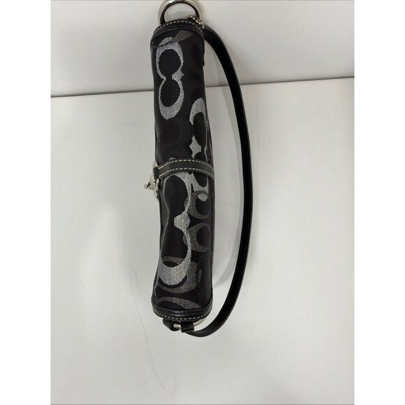 Authentic COACH Signature C Logo Shoulder Bag & Matching Wallet Set – Black Shim - Picture 8 of 16